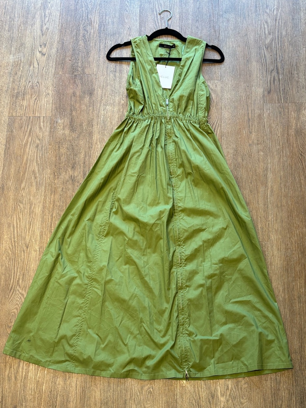 NWT - Deluc Rubens Dress in Olive Green - Picture 3 of 4